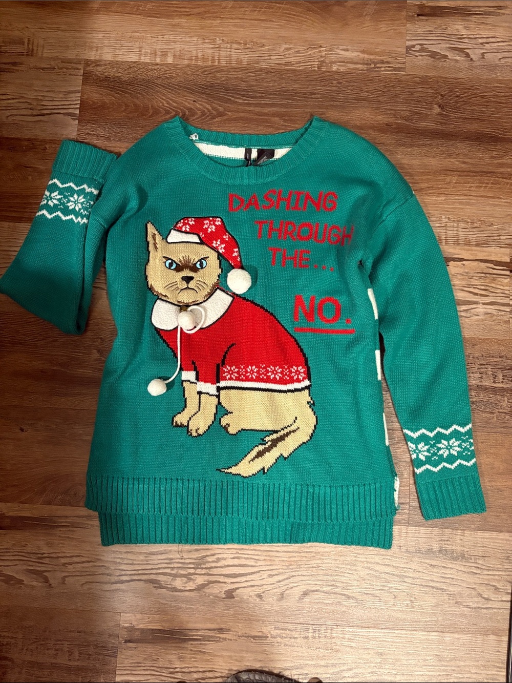 Christmas Sweater with Grumpy Cat